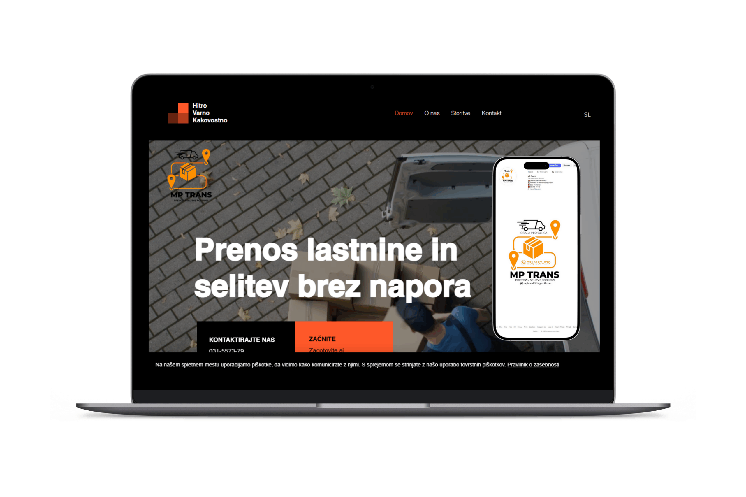 mpselitve mptrans iz slovenije digitalni marketing vlajkov izrada komplet sajta sa seo optimizacijom i dizajn logotipa